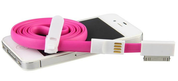 iPhone 4/4S USB の充電器ケーブル磁気 30 Pin 1.2m は長くワイヤーを移します